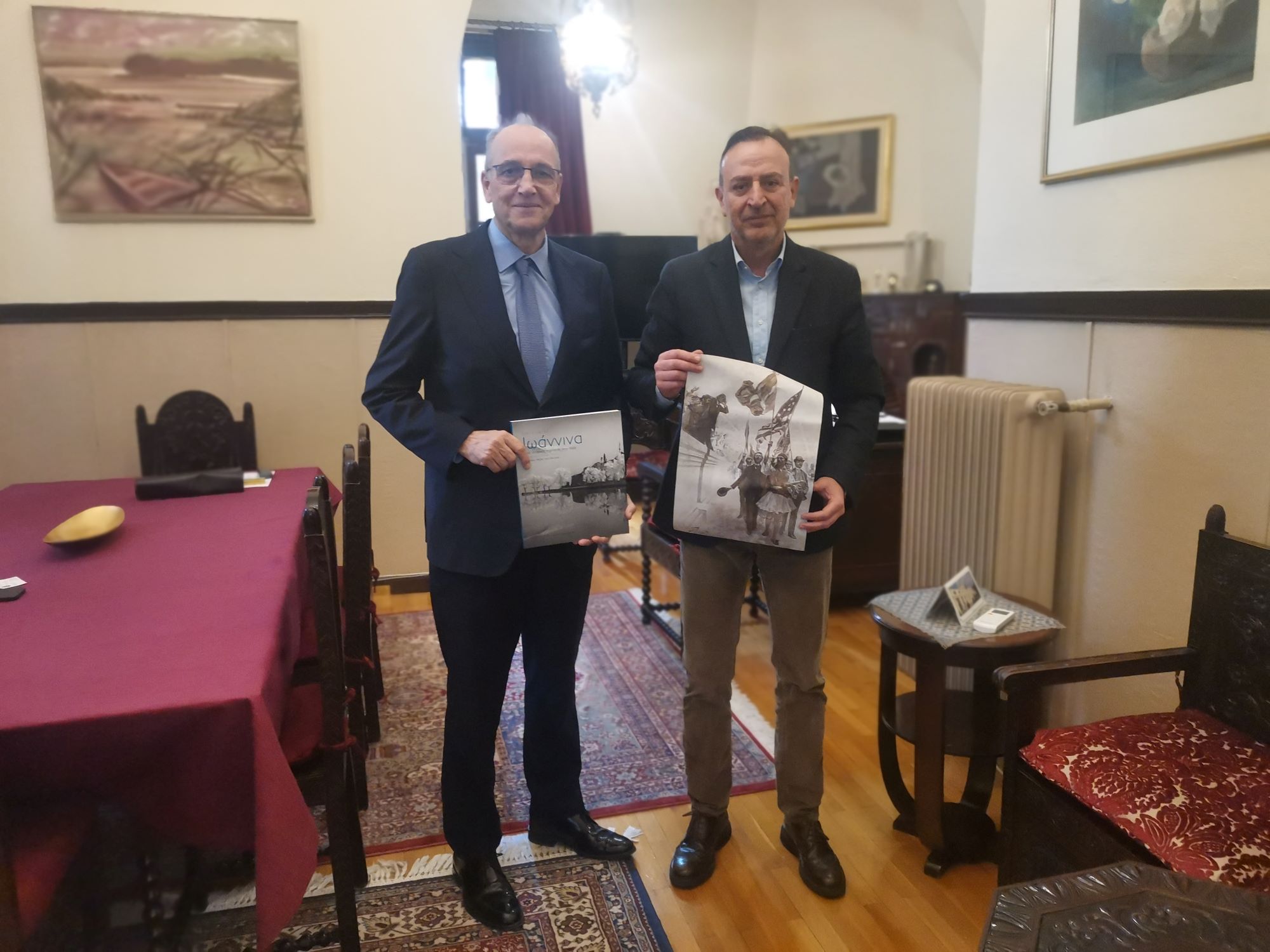 Συνάντηση δημάρχου Ιωαννίνων με τον πρόεδρο της Ελληνικής Ομοσπονδίας Καλαθοσφαίρισης